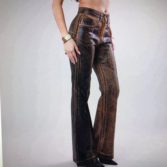Revice Venus Hand-foiled, Flare Star Jeans, NWOT - Picture 1 of 5